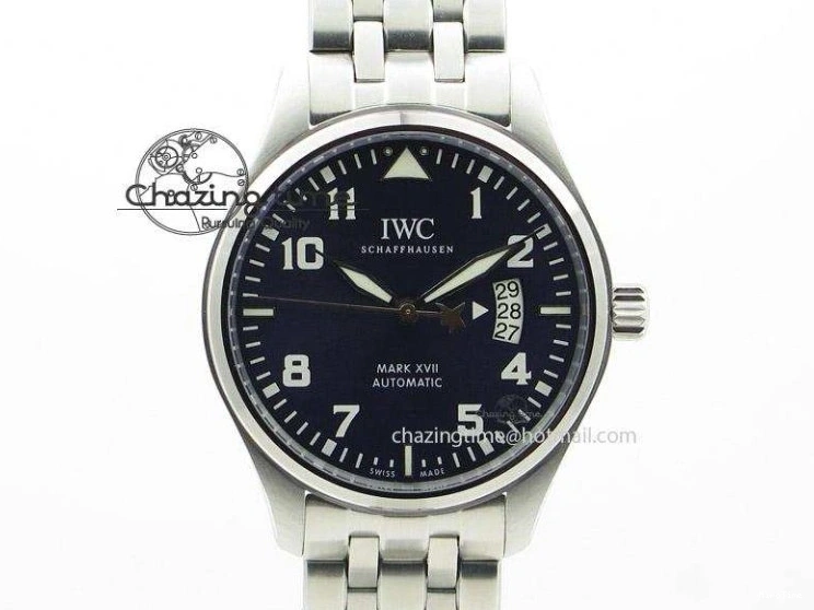 MIROTIME 0519 UrbanChic Pilot Chrono 2016 IW377714 ZF 1:1 Best Edition Blue Dial On SS Bracelet A7750 V 7272